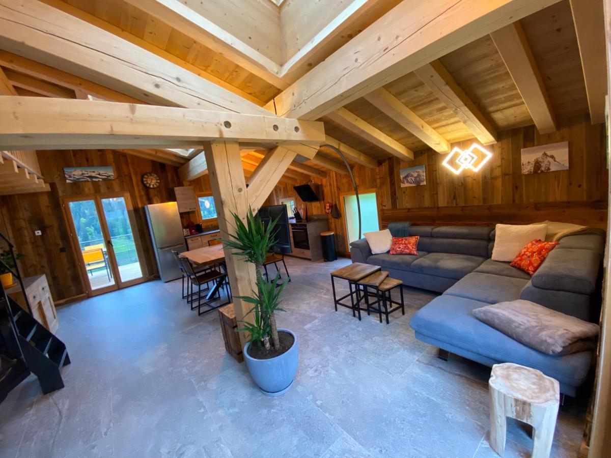 Chalet Du Champel Jacuzzi Saint-Gervais-les-Bains Bagian luar foto